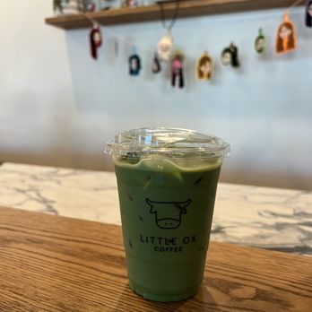Little Ox Coffee - ice matcha latte - Coffee & Tea Near Me - Fullerton, California