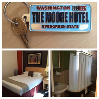 The Moore Hotel - Clean rooms with an old fashioned bath all behind a door with a real key! - Hotels Near Me - Seattle, Washington