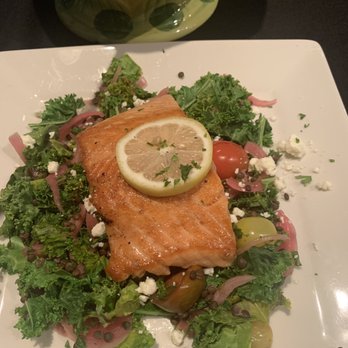 Scratch Kitchen & Cocktails - Salmon with Kale - New American Near Me - Norman, Oklahoma Scratch Kitchen & Cocktails - Salmon with Kale - New American Near Me - Norman, Oklahoma