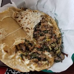 Mushroom quesadilla! Delicious!!!!