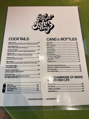 Menu photo 2 Goodnight John Boy St. Petersburg, FL Menu photo 2 Goodnight John Boy St. Petersburg, FL