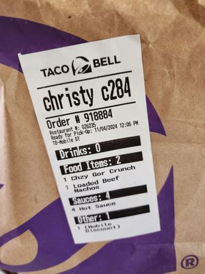 Menu photo 3 Taco Bell Gilroy, CA