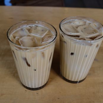 Dinosaur Coffee - iced vanilla latte - Coffee & Tea Near Me - Los Angeles, California Dinosaur Coffee - iced vanilla latte - Coffee & Tea Near Me - Los Angeles, California