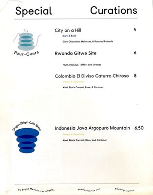 Menu photo 8 Be Bright Coffee Los Angeles, CA Menu photo 8 Be Bright Coffee Los Angeles, CA