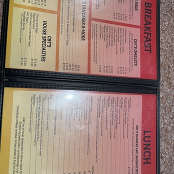C and T's Restaurant - Food menu - Breakfast & Brunch Near Me - Pollock Pines, California