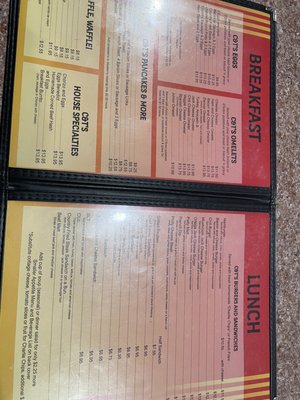Menu photo 1 C and T's Restaurant Pollock Pines, CA