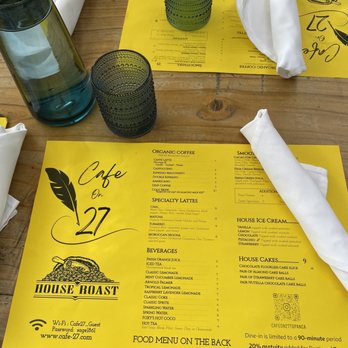 Cafe on 27 - Menu please - Breakfast & Brunch Near Me - Topanga, California
