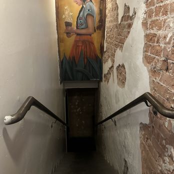Barcoa Agaveria - Stairs that lead to the bathroom area - Cocktail Bars Near Me - Phoenix, Arizona