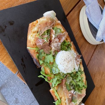 Roger Bar & Restaurant - Croque madame flatbread - New American Near Me - Mountain View, California Roger Bar & Restaurant - Croque madame flatbread - New American Near Me - Mountain View, California