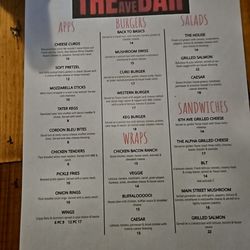 6th Ave Bar & Grill - Menu