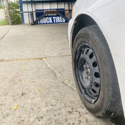 Jerry fixed our flat tire in less than 15 min. Jerry fixed our flat tire in less than 15 min.