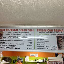 La Michoacana - Menu as of (1/6/2023)