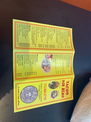 Menu photo 3 Tacos Don Memo Chicago, IL