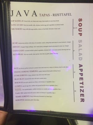 Menu photo 8 Java Indonesian Restaurant Brooklyn, NY