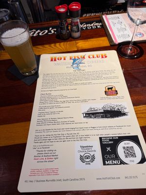 Menu photo 2 Hot Fish Club Murrells Inlet, SC