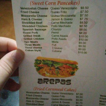 Cachapas y Mas - Menu page 2 - Venezuelan Near Me - Ridgewood, New York