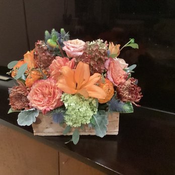 Beethoven's Veranda - I asked for a seasonal happy birthday arrangement. This is absolutely perfect!! - Florists Near Me - North Bergen, New Jersey