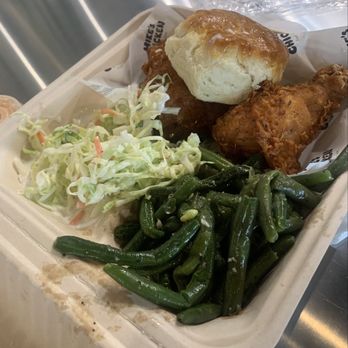 Mike's Chicken - Slaw, green beans, thigh/leg with biscut - Chicken Shop Near Me - Dallas, Texas Mike's Chicken - Slaw, green beans, thigh/leg with biscut - Chicken Shop Near Me - Dallas, Texas
