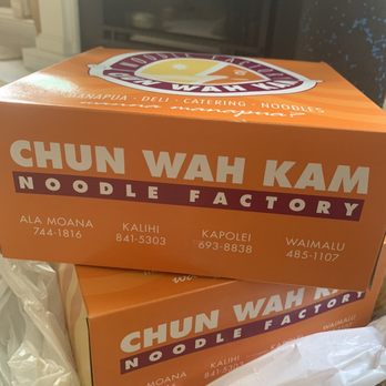 Chun Wah Kam - 2 boxes for the crew - Chinese Near Me - Aiea, Hawaii