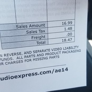 Audio Express - This was the charge - Car Stereo Installation Near Me - Tucson, Arizona