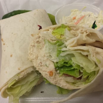 Bagel Snack - Tuna Wrap with Lettuce and Tomato! - Bagels Near Me - Pompano Beach, Florida