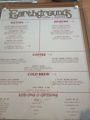 Menu photo 1 EarthGrounds Orlando, FL Menu photo 1 EarthGrounds Orlando, FL