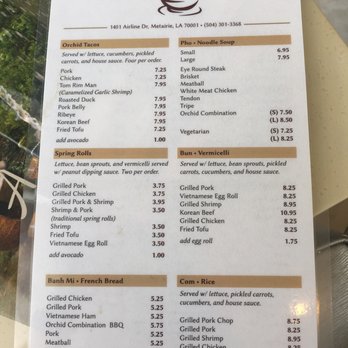 Pho Orchid Express - Menu - Vietnamese Near Me - Metairie, Louisiana Pho Orchid Express - Menu - Vietnamese Near Me - Metairie, Louisiana