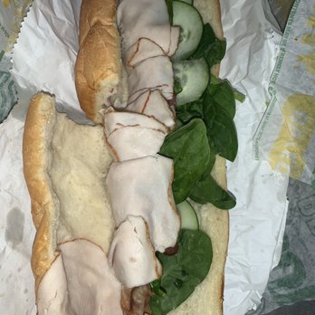 Subway - bread super soggy . Asked for oil salt pepper Mayo . Nothing was added . - Fast Food Near Me - Long Beach, California