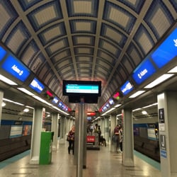 Blue Line CTA - At least the ceilings are nice and clean.