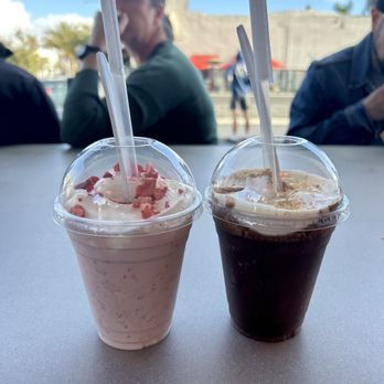 The Win-Dow Long Beach - Strawberry shake and chocolate s'mores shake - Burgers Near Me - Long Beach, California