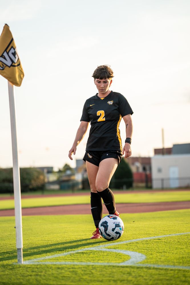 Soccer Training With VCU Womens Soccer Player Logo