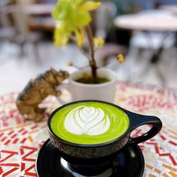 Matcha Latte w/ oat milk | $9