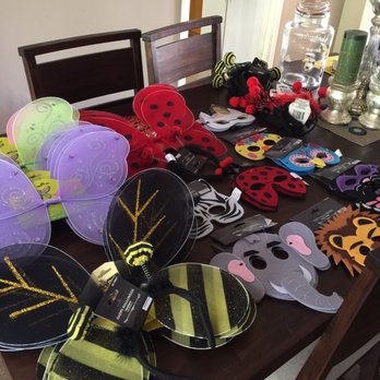 Dollar Tree - The cutest little wings for Halloween costumes. Note: felt masks from 99 cent store - Discount Store Near Me - Orange, California