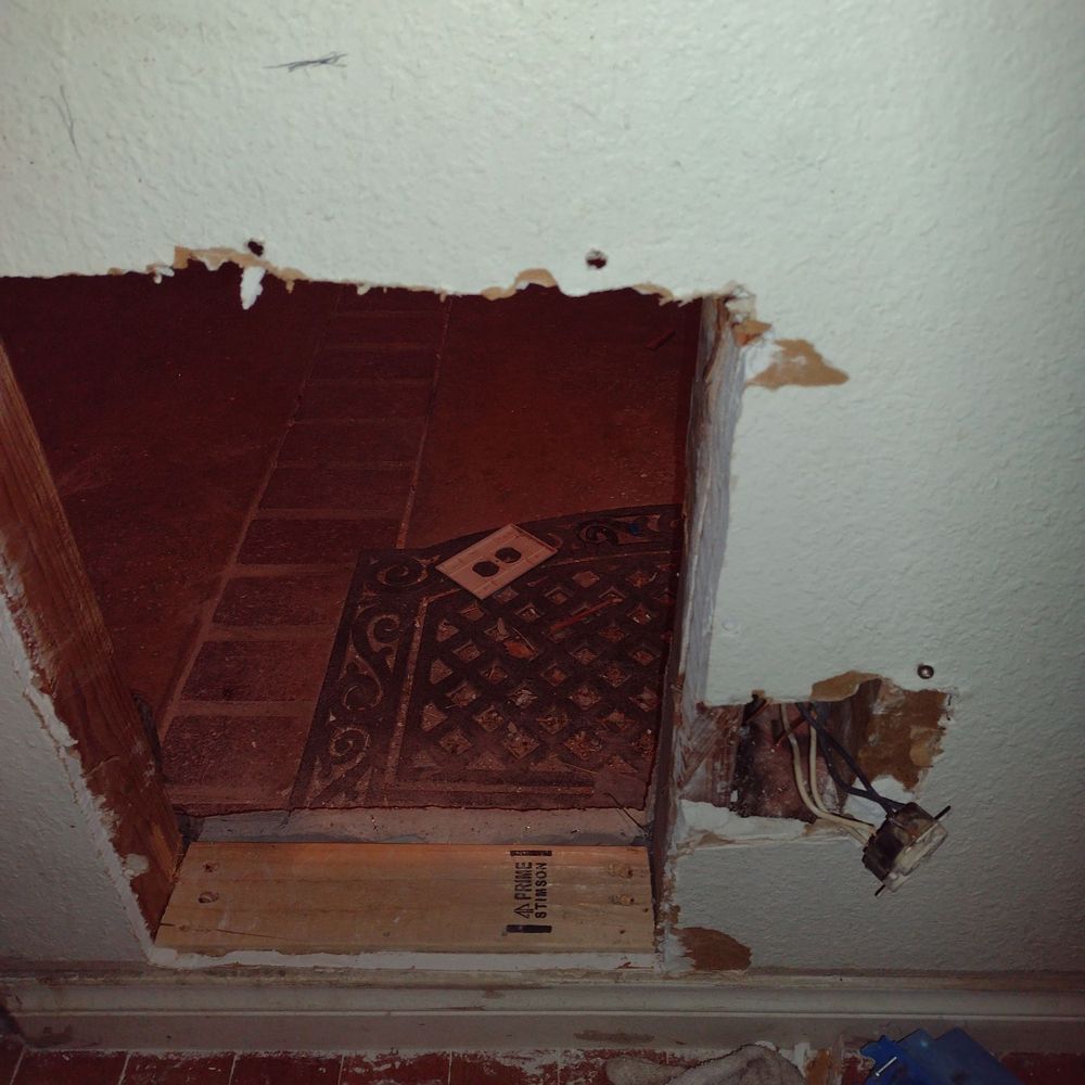 Mitch Stabile Handyman - This is the inside of our home where he made the hole - Handyman Near Me Mitch Stabile Handyman - This is the inside of our home where he made the hole - Handyman Near Me