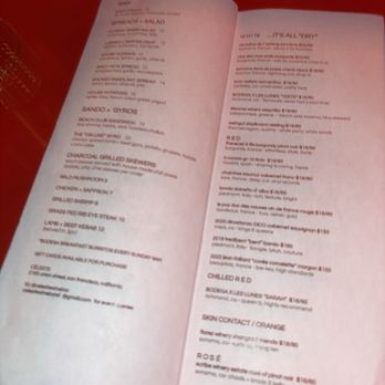 Céleste - menu - Wine Bars Near Me - San Francisco, California