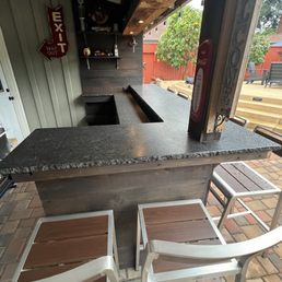 My homemade outdoor bar / counter My homemade outdoor bar / counter