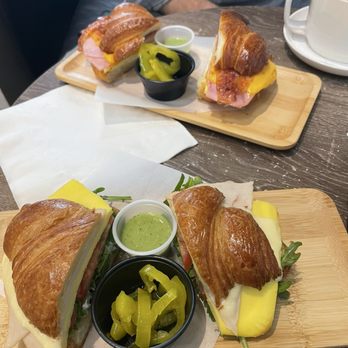 Eggs & Co - #9: Paullie's double double croissant & #10: Aurora croissant - Coffee & Tea Near Me - Portland, Oregon
