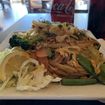 La's Thai Cuisine - Pad Thai vegetable with rice noodles was served in less than  5 minutes. - Thai Near Me - Scottsdale, Arizona