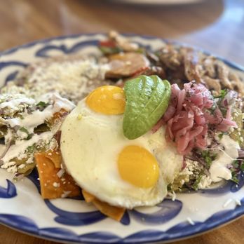 Girasol Cocina Mexicana - Trio de Chilaquiles with Chicken. LOADED! - Mexican Near Me - Monrovia, California Girasol Cocina Mexicana - Trio de Chilaquiles with Chicken. LOADED! - Mexican Near Me - Monrovia, California