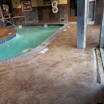 Oregon Concrete Resurfacing - Hotel indoor pool deck - Masonry/Concrete Near Me