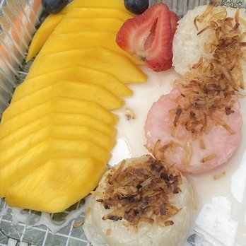 Sugar & Spice - Mango and Coconut sticky rice - Thai Near Me - Cambridge, Massachusetts Sugar & Spice - Mango and Coconut sticky rice - Thai Near Me - Cambridge, Massachusetts