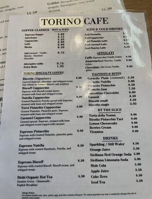 Menu photo 2 Torino Cafe Henderson, NV Menu photo 2 Torino Cafe Henderson, NV