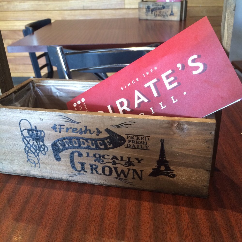 Pirate's Grill - The salt & pepper plus serviette holder - Burgers Near Me - Dural, NSW