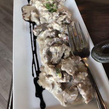 Greek Next Door - Beef tenderloin in horseradish sauce - Wine Bars Near Me - Calgary, Alberta