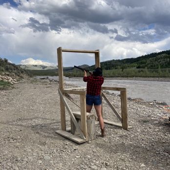 Goosewing Ranch - Shooting that skeet - Resorts Near Me - Kelly, Wyoming