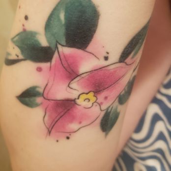 Abxtract Tattoo - Bougainvillea tattoo- fun splashy leaves! - Tattoo Near Me - Los Angeles, California Abxtract Tattoo - Bougainvillea tattoo- fun splashy leaves! - Tattoo Near Me - Los Angeles, California