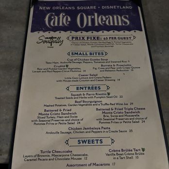 Cafe Orleans - Menu as of Feb 2024 - Cajun/Creole Near Me - Anaheim, California