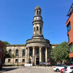 The classic view of this stunning classical building - St Philip's, Chapel Street