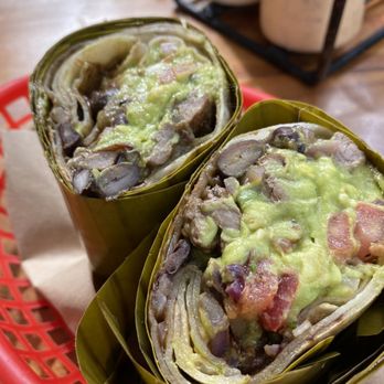 Burrito Amor - rib eye burrito w/ guac in a coconut tortilla - Bars Near Me - Tulum, ROO Burrito Amor - rib eye burrito w/ guac in a coconut tortilla - Bars Near Me - Tulum, ROO