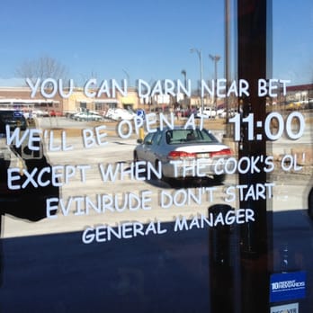 Famous Dave's Bar-B-Que - The grammars gone and it sounds redneckish, but at least they put the apostrophe in the words cook's and don't - Barbeque Near Me - Bellevue, Nebraska Famous Dave's Bar-B-Que - The grammars gone and it sounds redneckish, but at least they put the apostrophe in the words cook's and don't - Barbeque Near Me - Bellevue, Nebraska